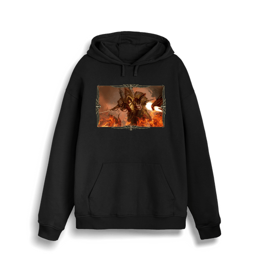 Black Printed Sweater Front