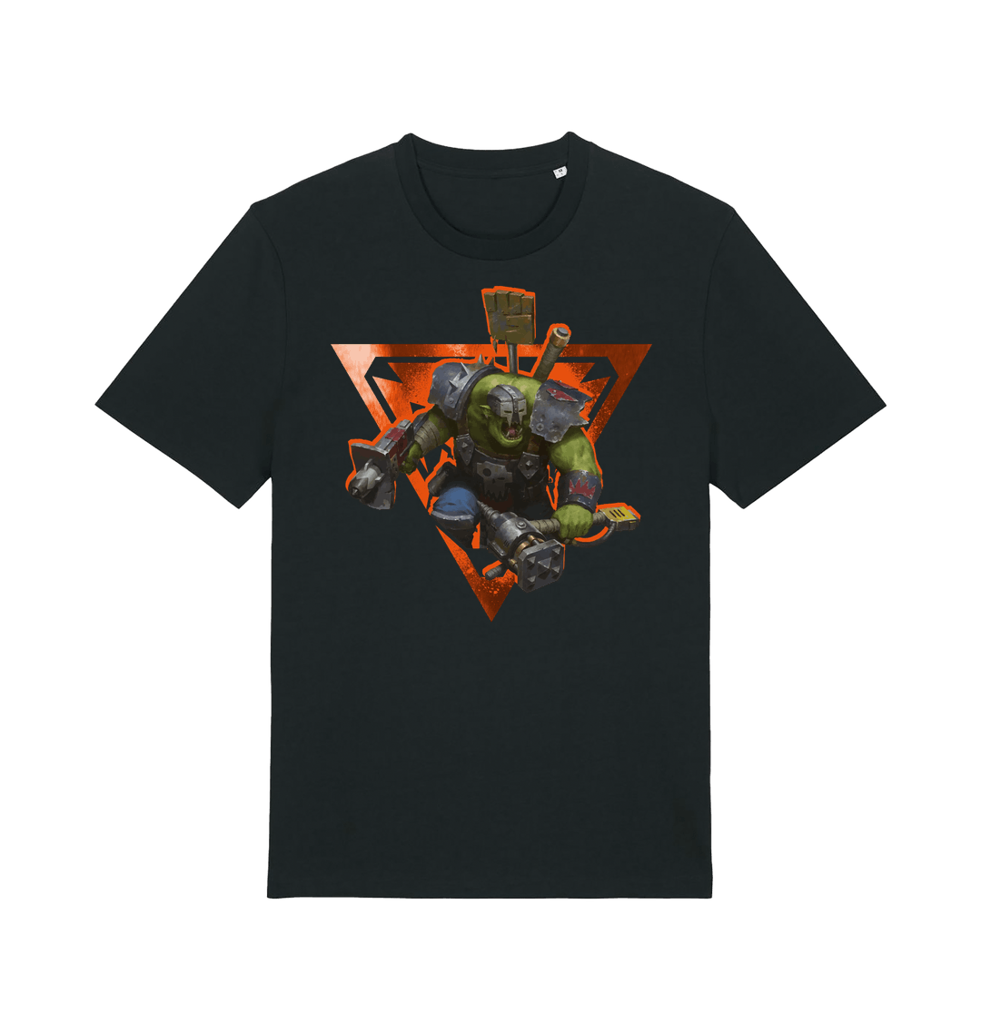 Black Printed T-shirt Front