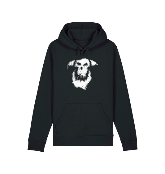 Black Printed Hoody Front