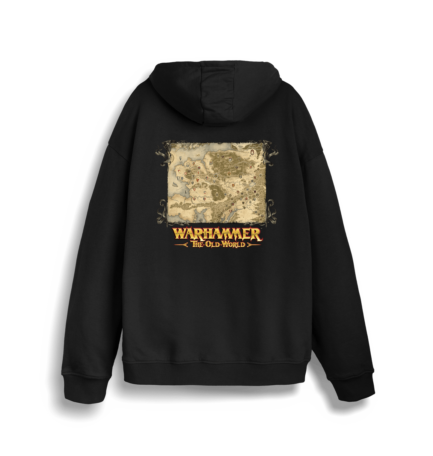 Black Printed Sweater Back