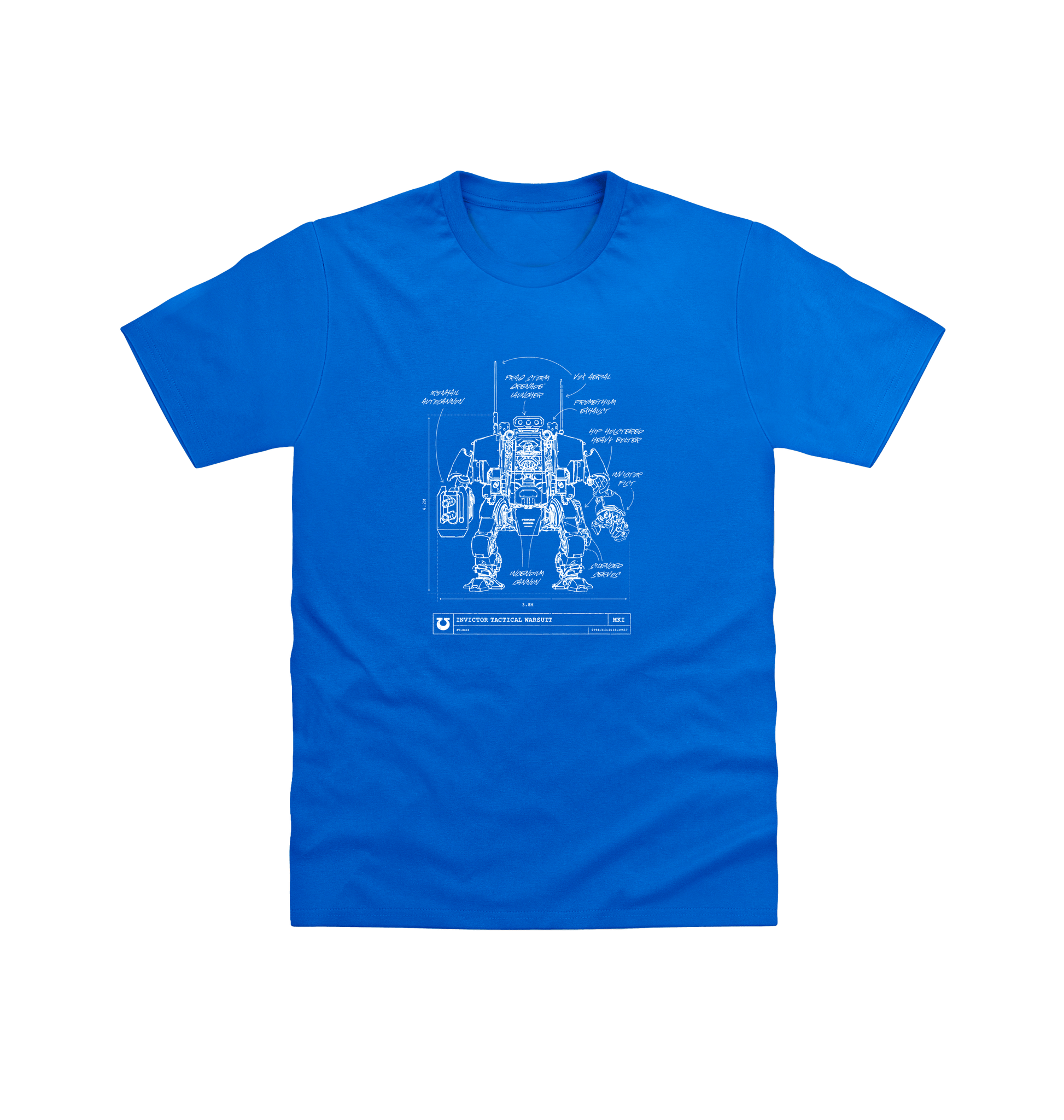Royal Ultramarines Invictor Warsuit T Shirt