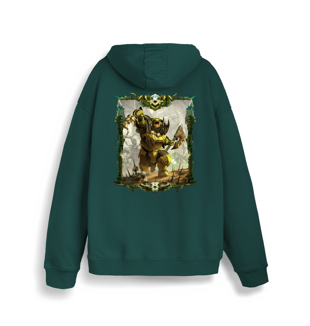 Glazed Green Printed Sweater Back