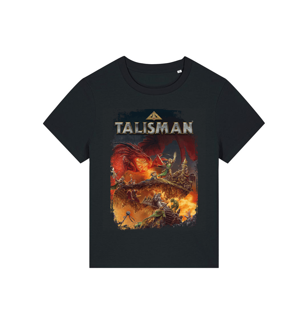 Black Printed T-shirt Front
