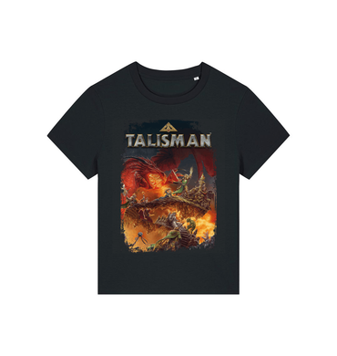 Black Printed T-shirt Front