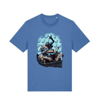 Bright Blue Printed T-shirt