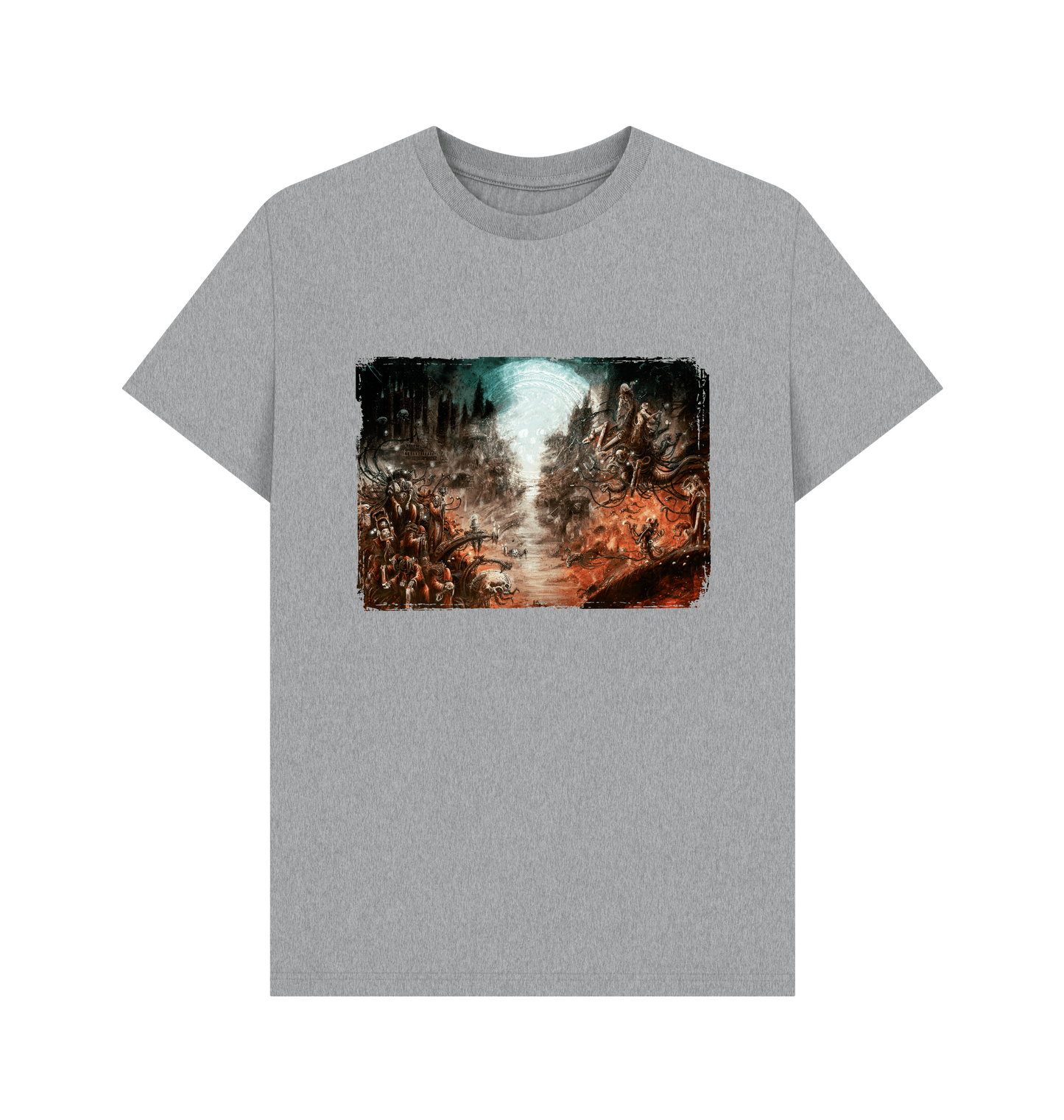 Athletic Grey GRIMDARK - Adeptus Mechanicus T Shirt