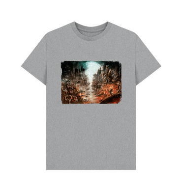 Athletic Grey GRIMDARK - Adeptus Mechanicus T Shirt