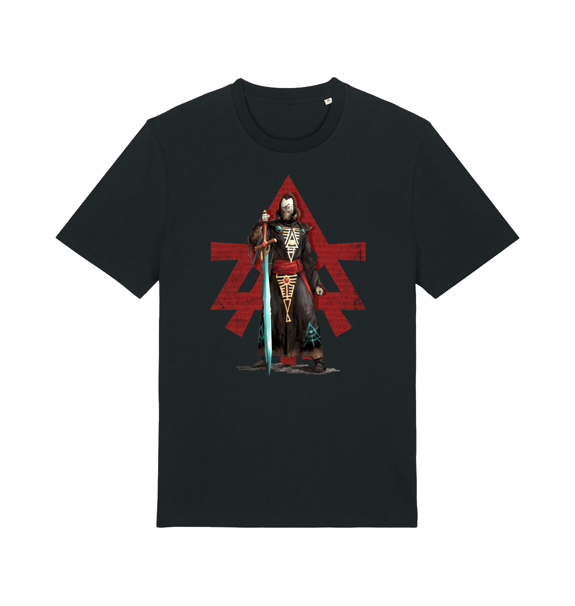 Black Printed T-shirt Front