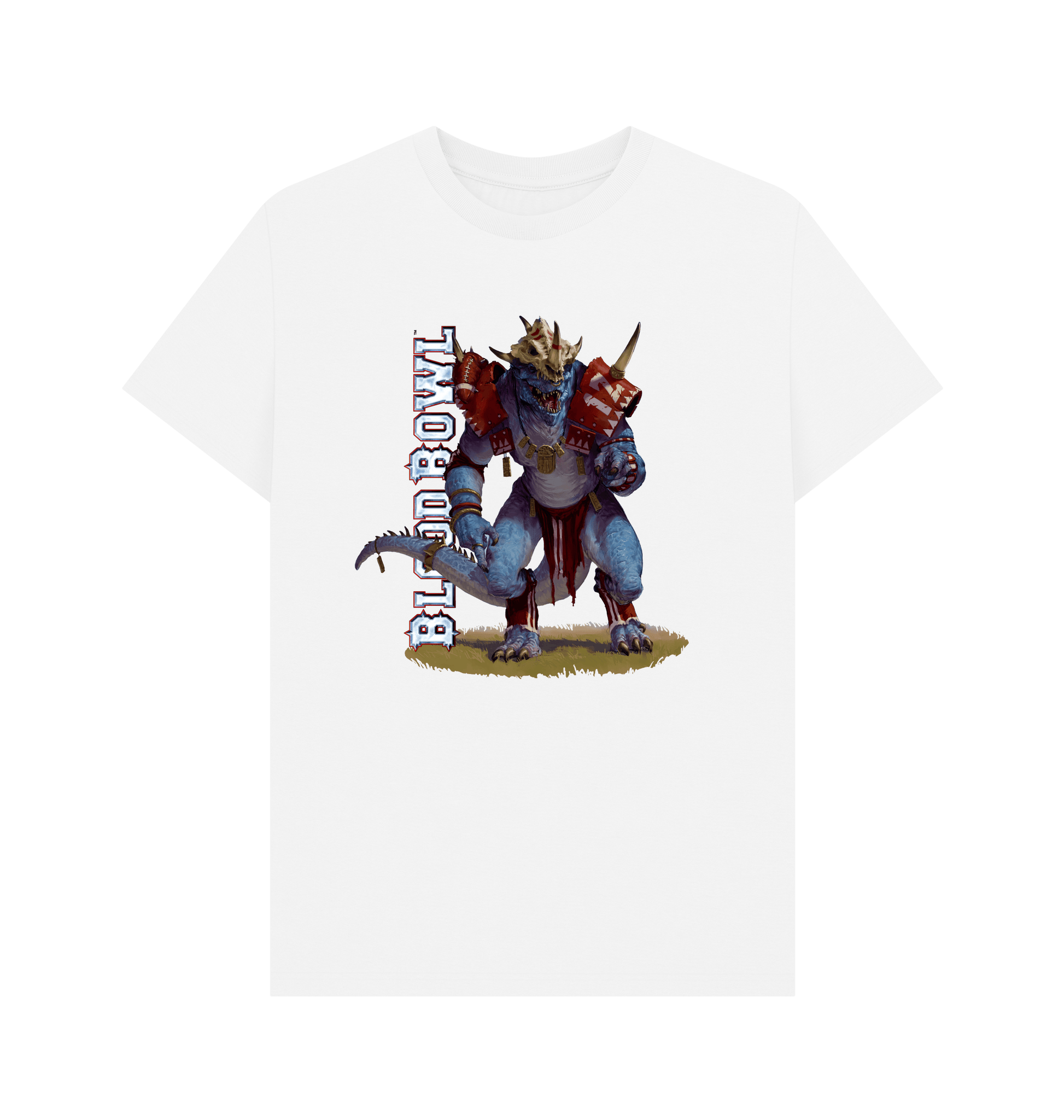 White Blood Bowl Gwaka'moli Crater Gators Saurus White T Shirt