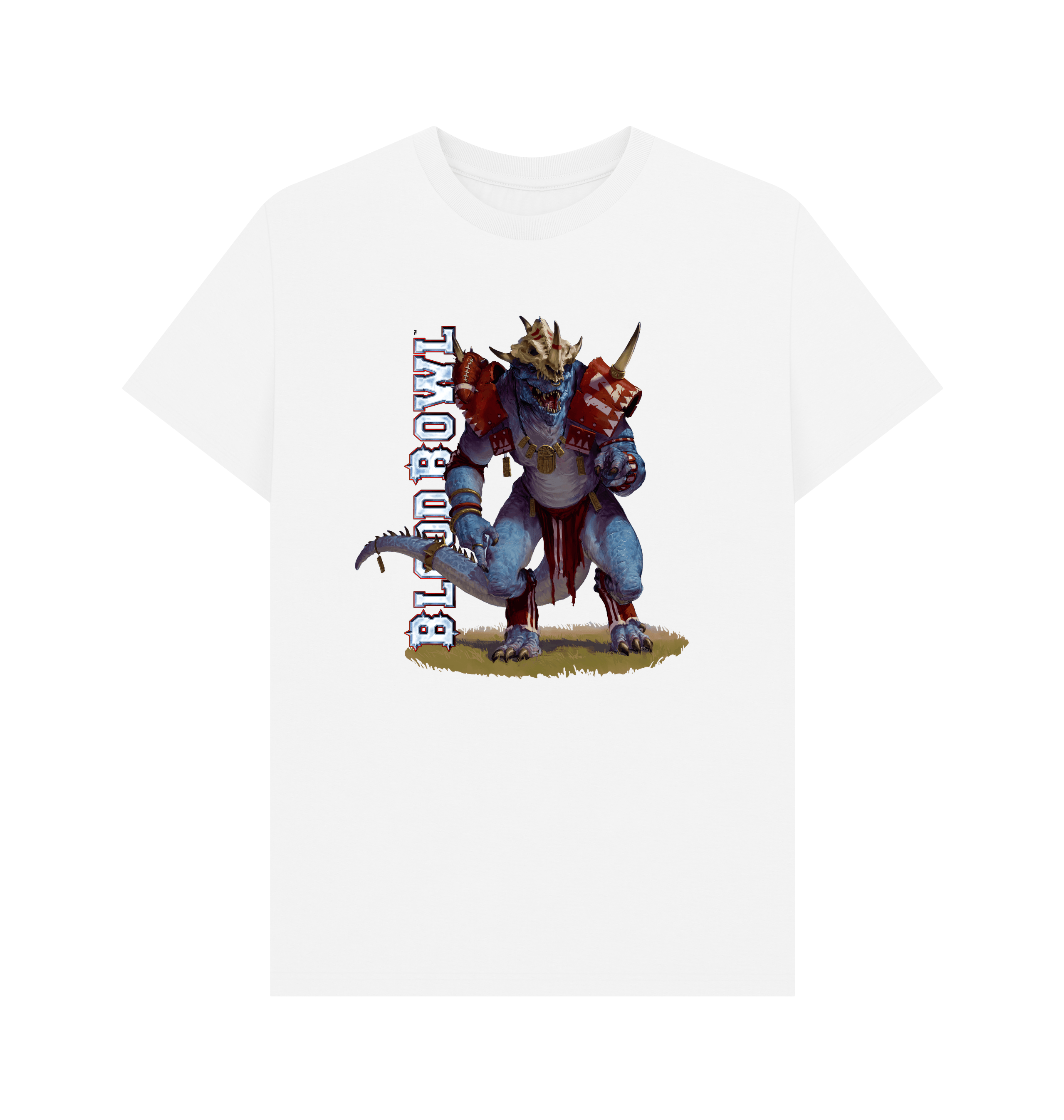 White Blood Bowl Gwaka'moli Crater Gators Saurus White T Shirt