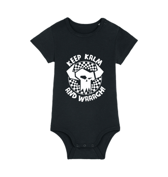Black Printed baby grow