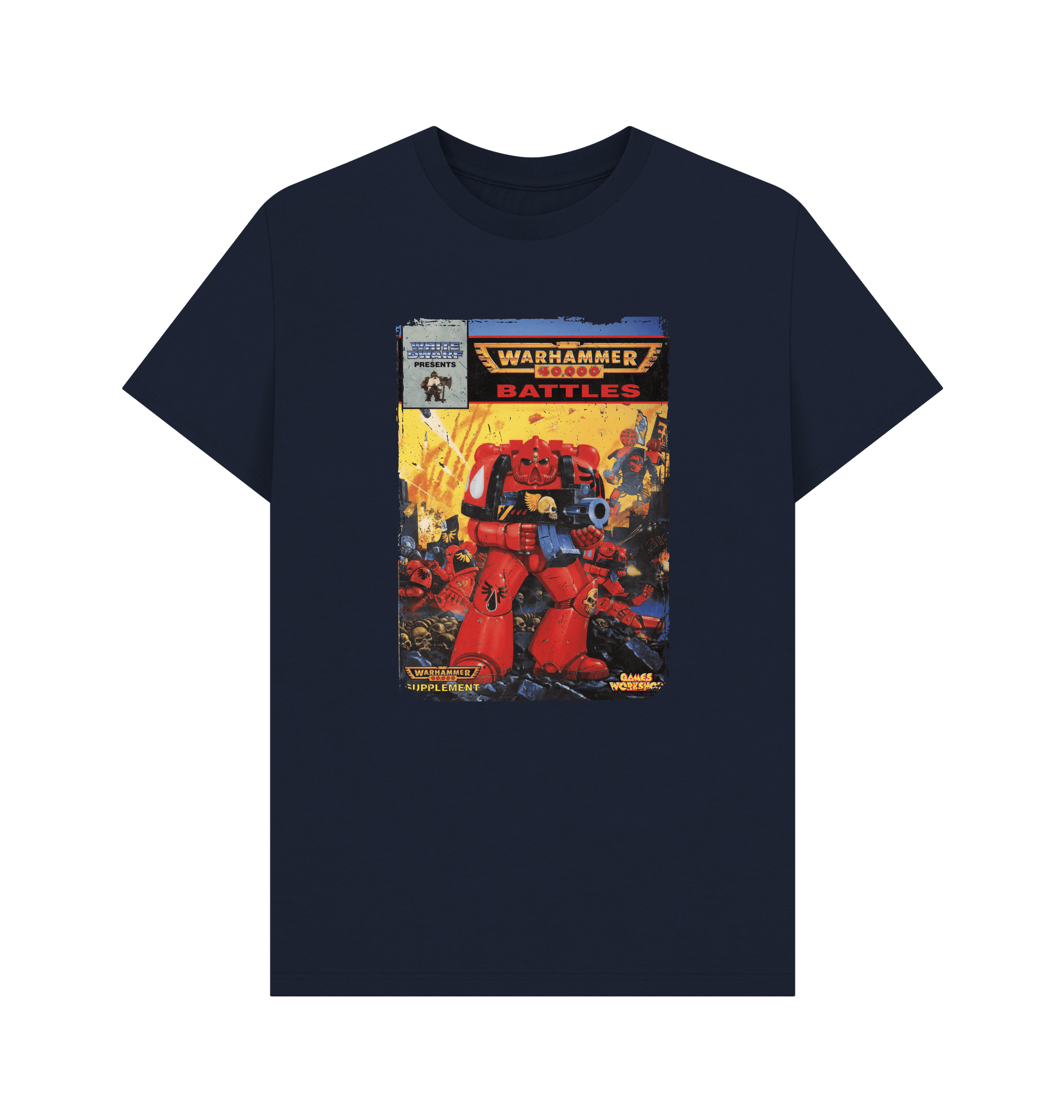 Navy Blue Warhammer 40,000 2nd Edition: Battles T Shirt