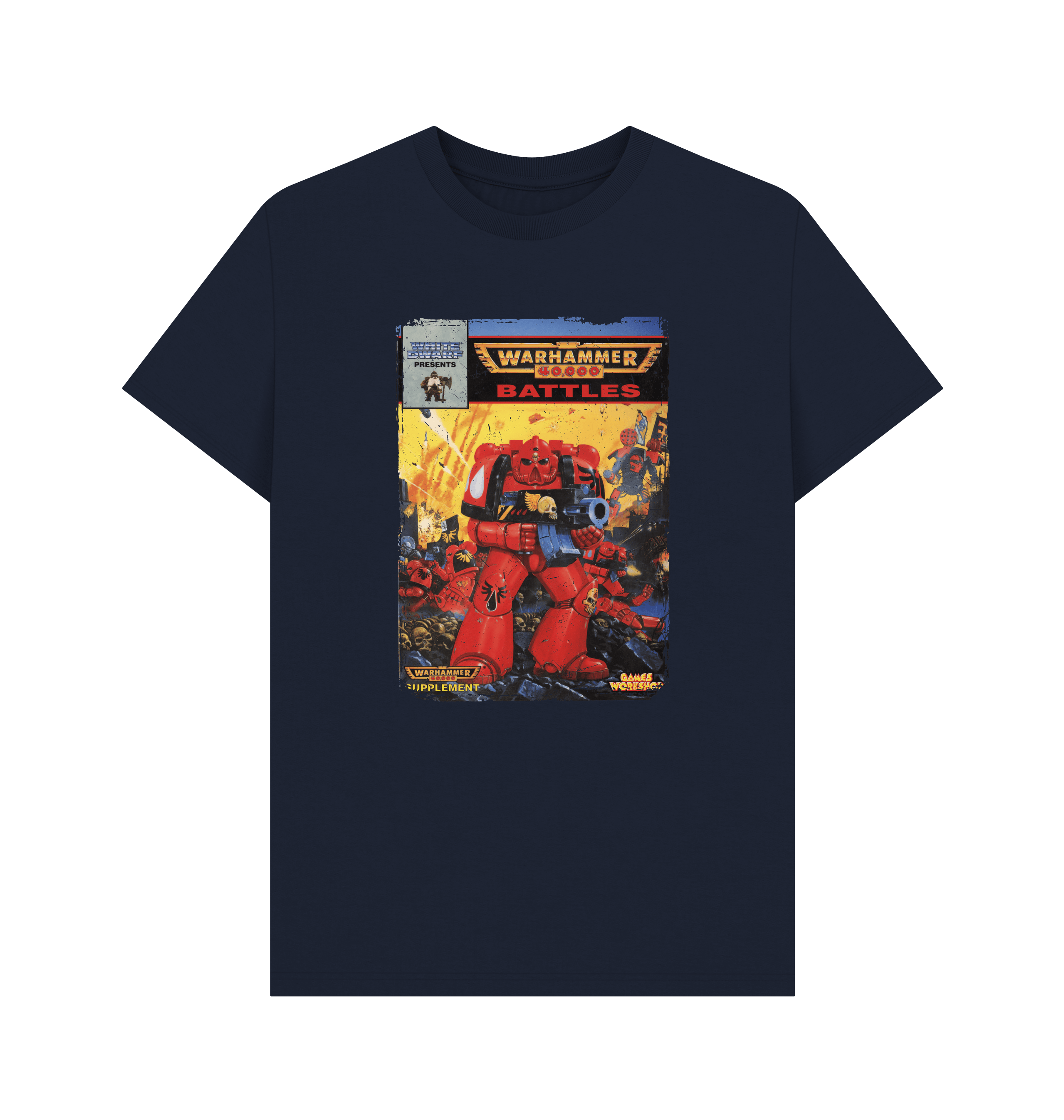 Navy Blue Warhammer 40,000 2nd Edition: Battles T Shirt