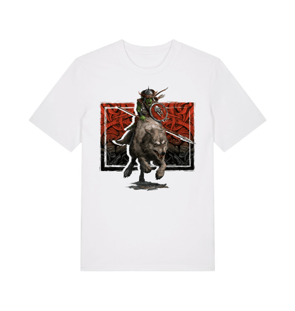 White Printed T-shirt Front