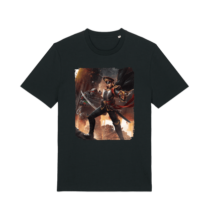 Black Printed T-shirt Front