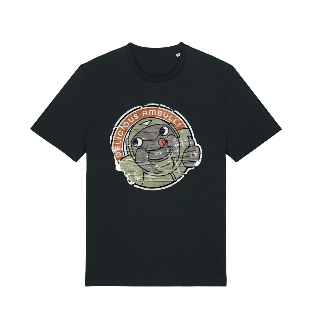 Black Printed T-shirt Front