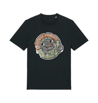 Black Printed T-shirt Front