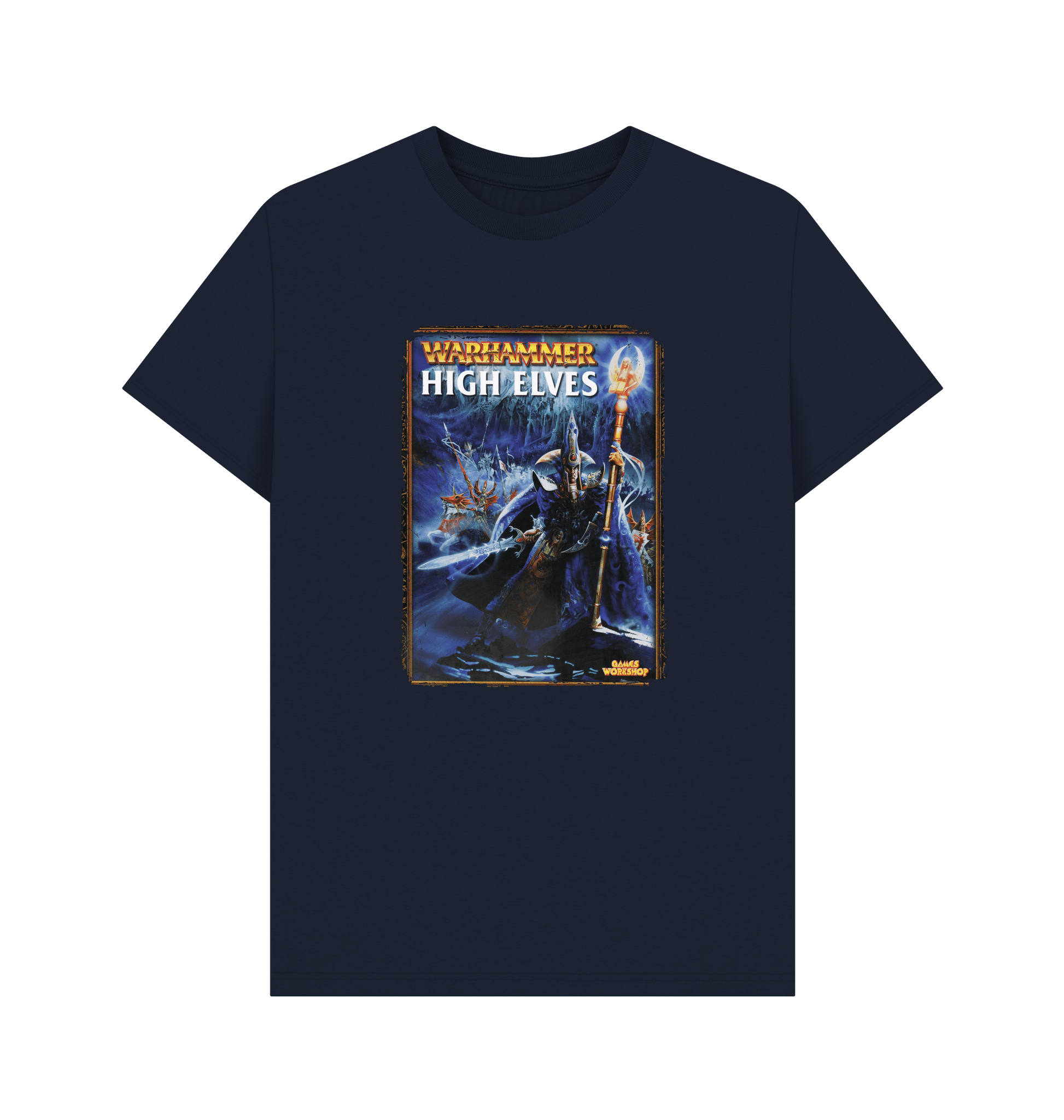 Navy Blue Warhammer Fantasy Battle 6th Edition - High Elves T Shirt