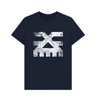 Navy Blue Khorne Battleworn Insignia T Shirt