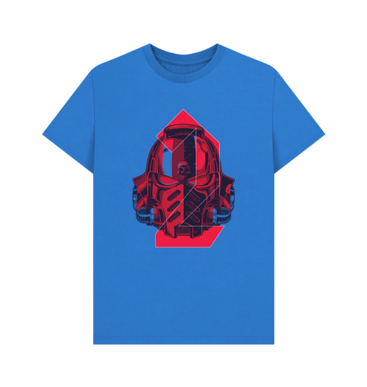 Bright Blue Printed T-shirt
