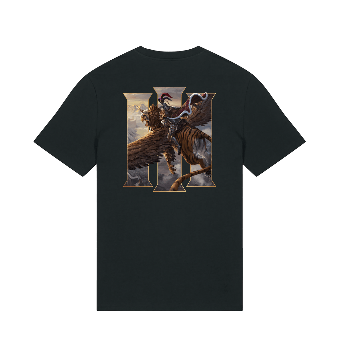Black Printed T-shirt Back