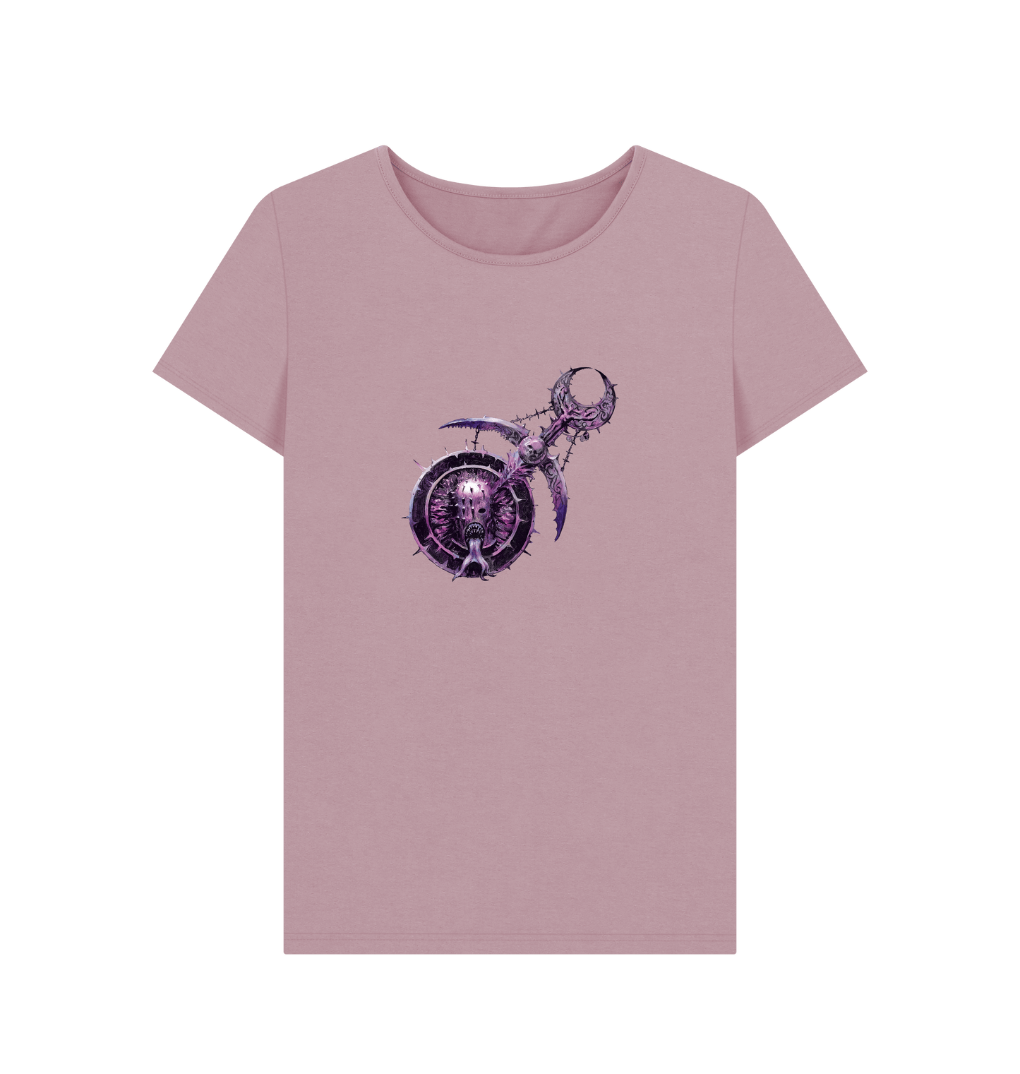Mauve Hedonites of Slaanesh Logo Fitted T Shirt