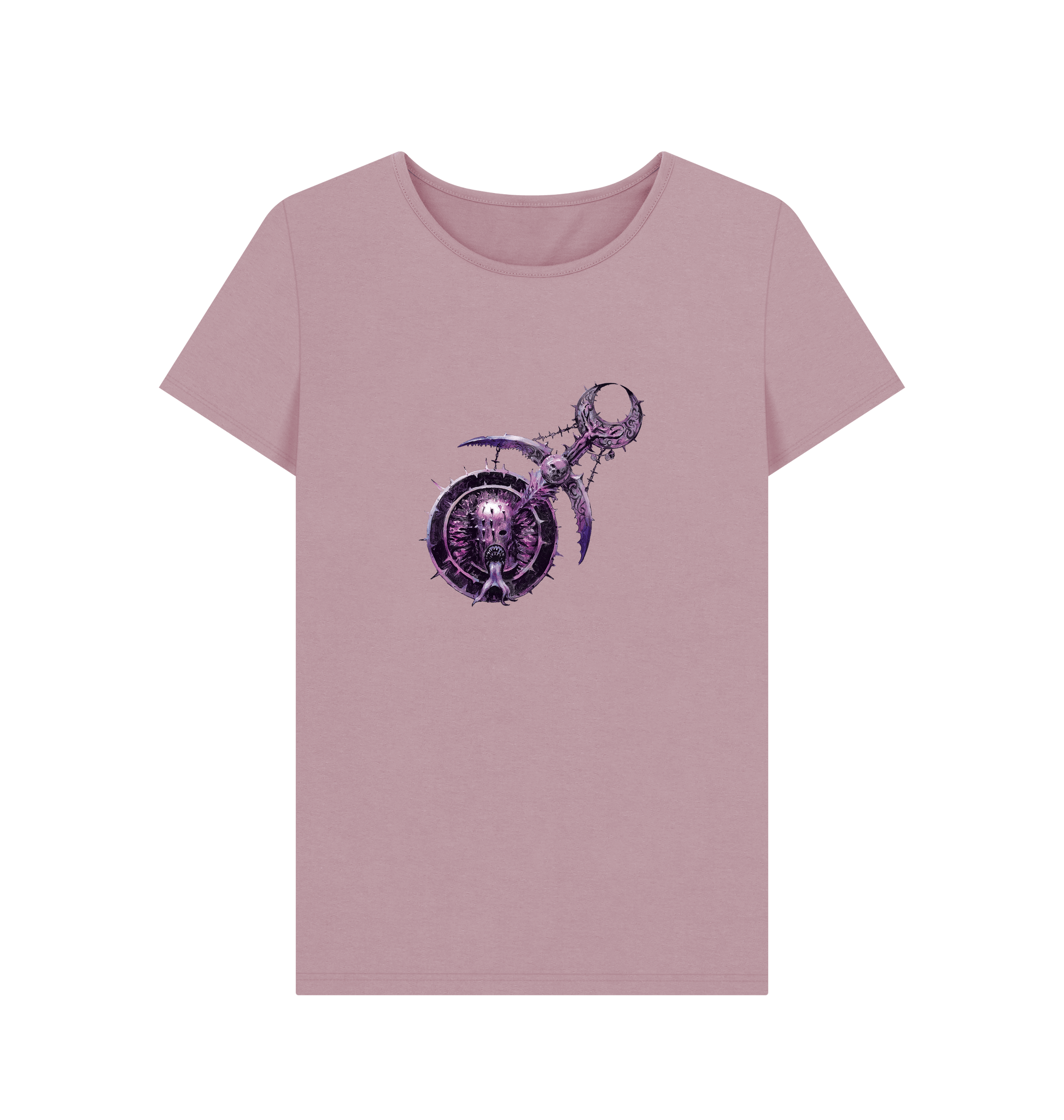Mauve Hedonites of Slaanesh Logo Fitted T Shirt