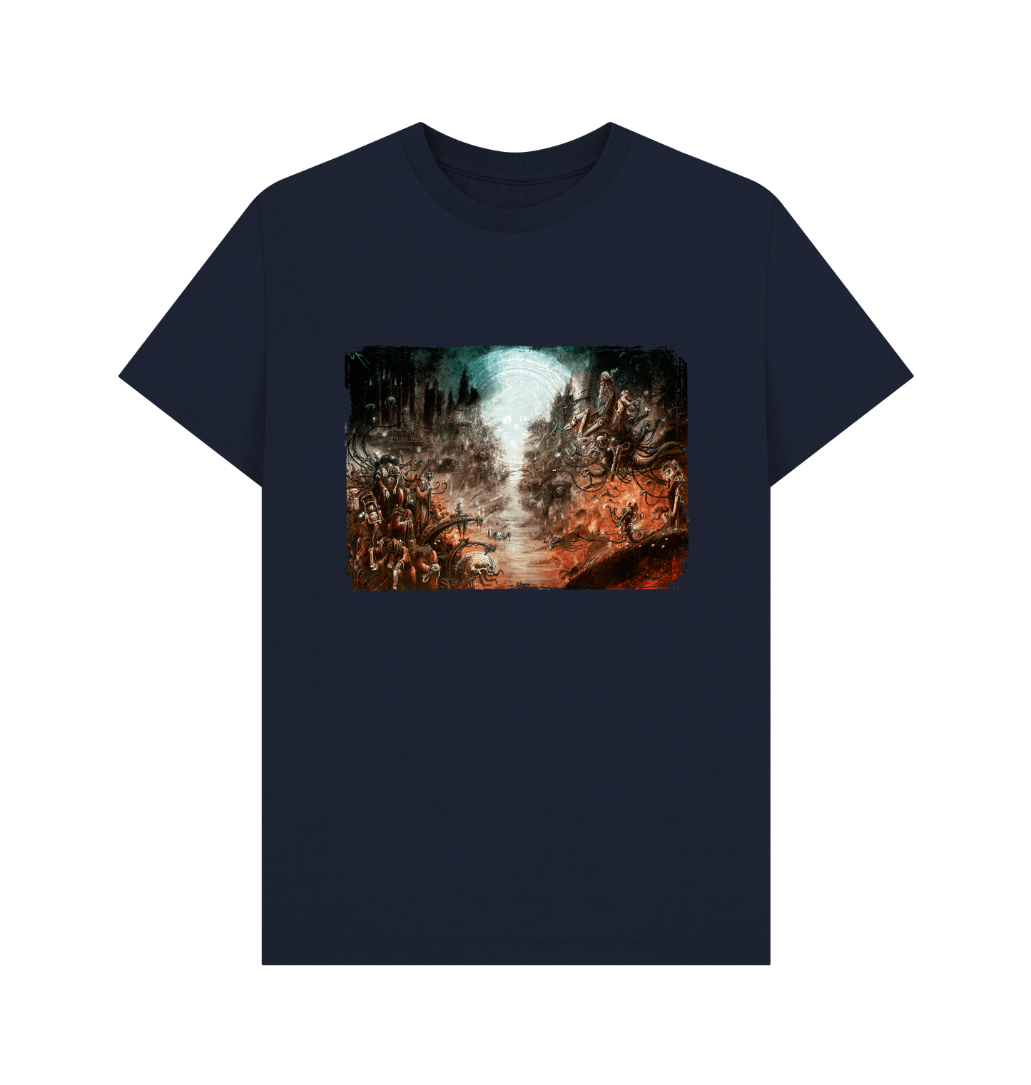 Navy Blue GRIMDARK - Adeptus Mechanicus T Shirt