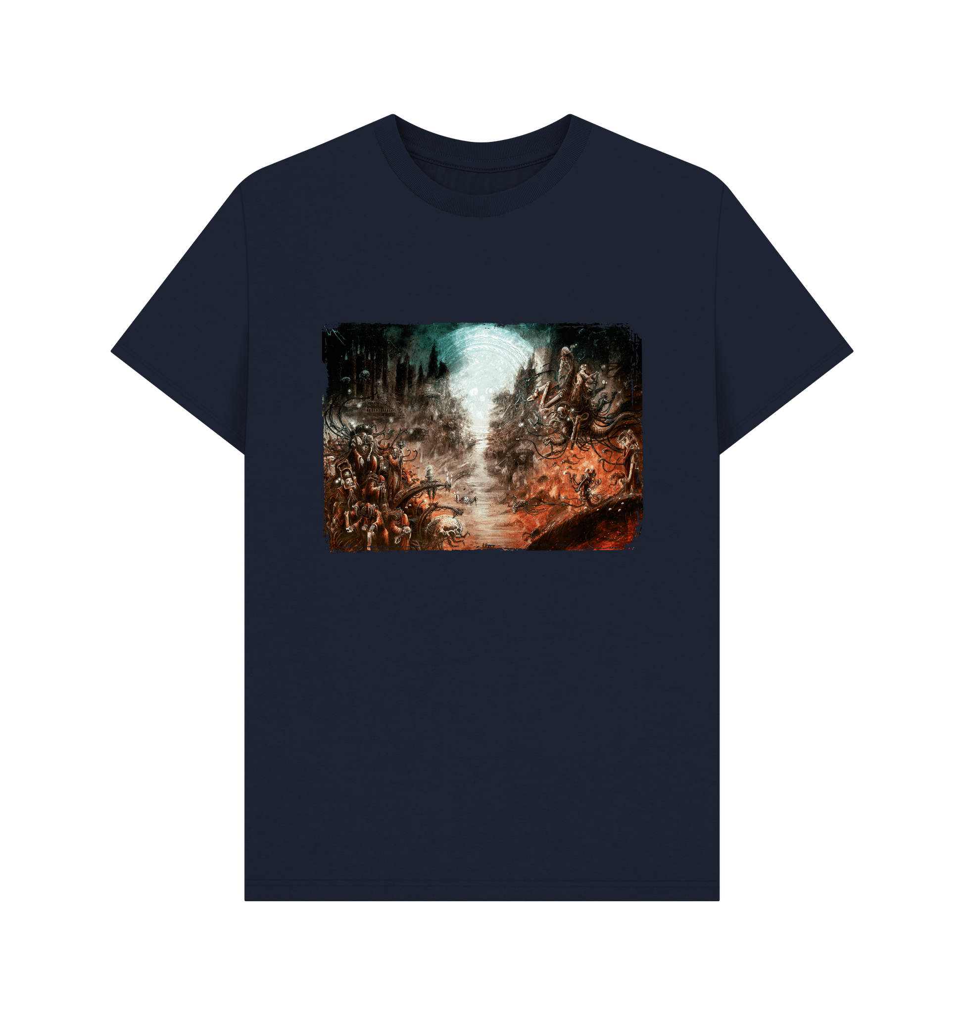 Navy Blue GRIMDARK - Adeptus Mechanicus T Shirt
