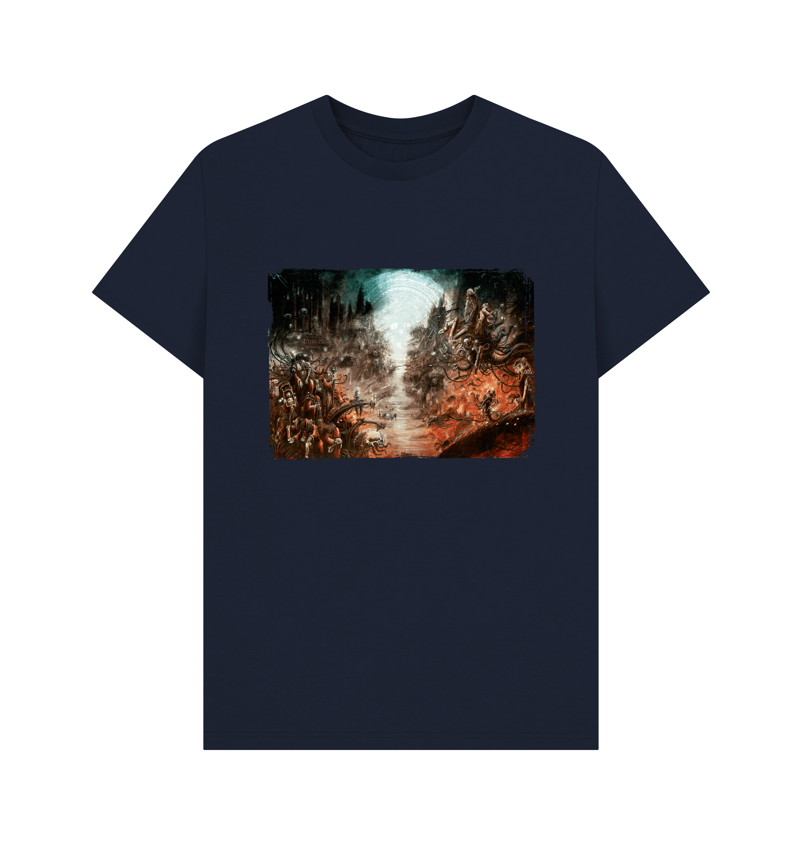 Navy Blue GRIMDARK - Adeptus Mechanicus T Shirt