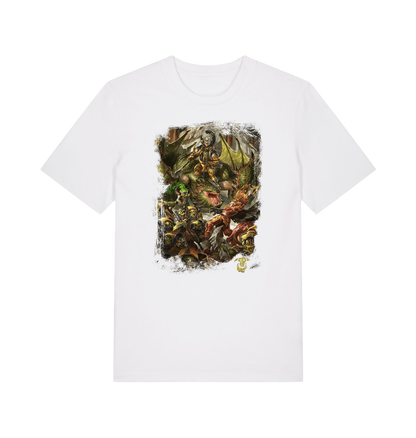 White Printed T-shirt Front