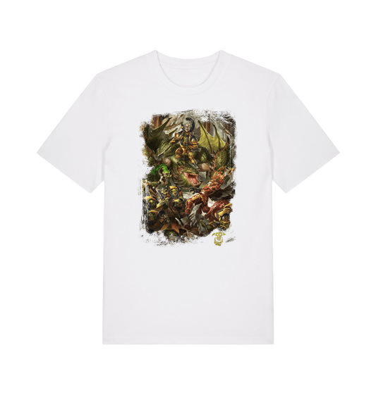 White Printed T-shirt Front
