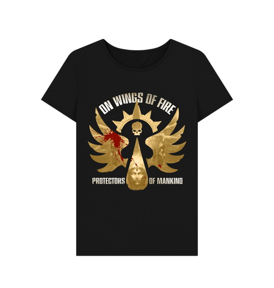 Black Blood Angels - On Wings Of Fire Fitted T Shirt
