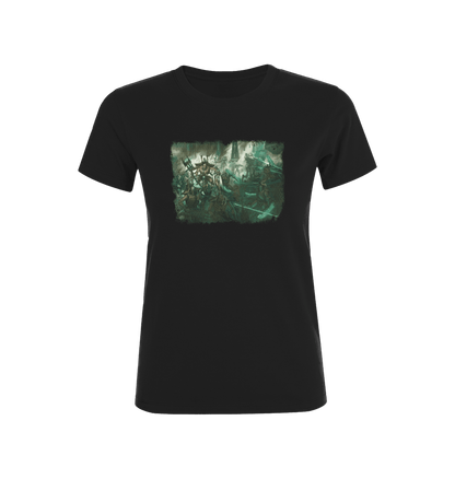 Black Necrons Skorpekh Lord Design Fitted T Shirt