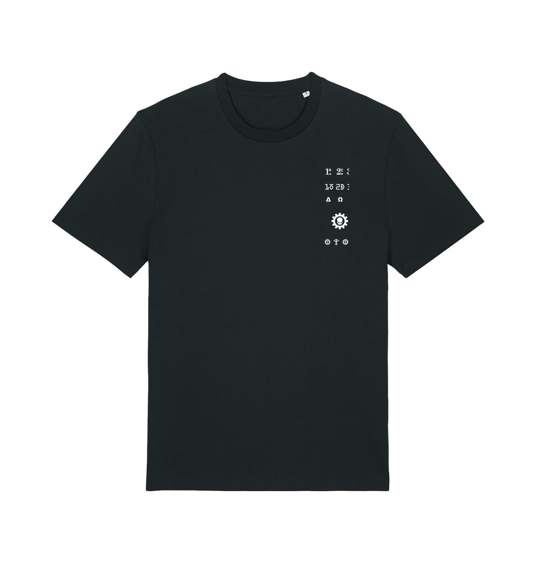 Black Printed T-shirt Front