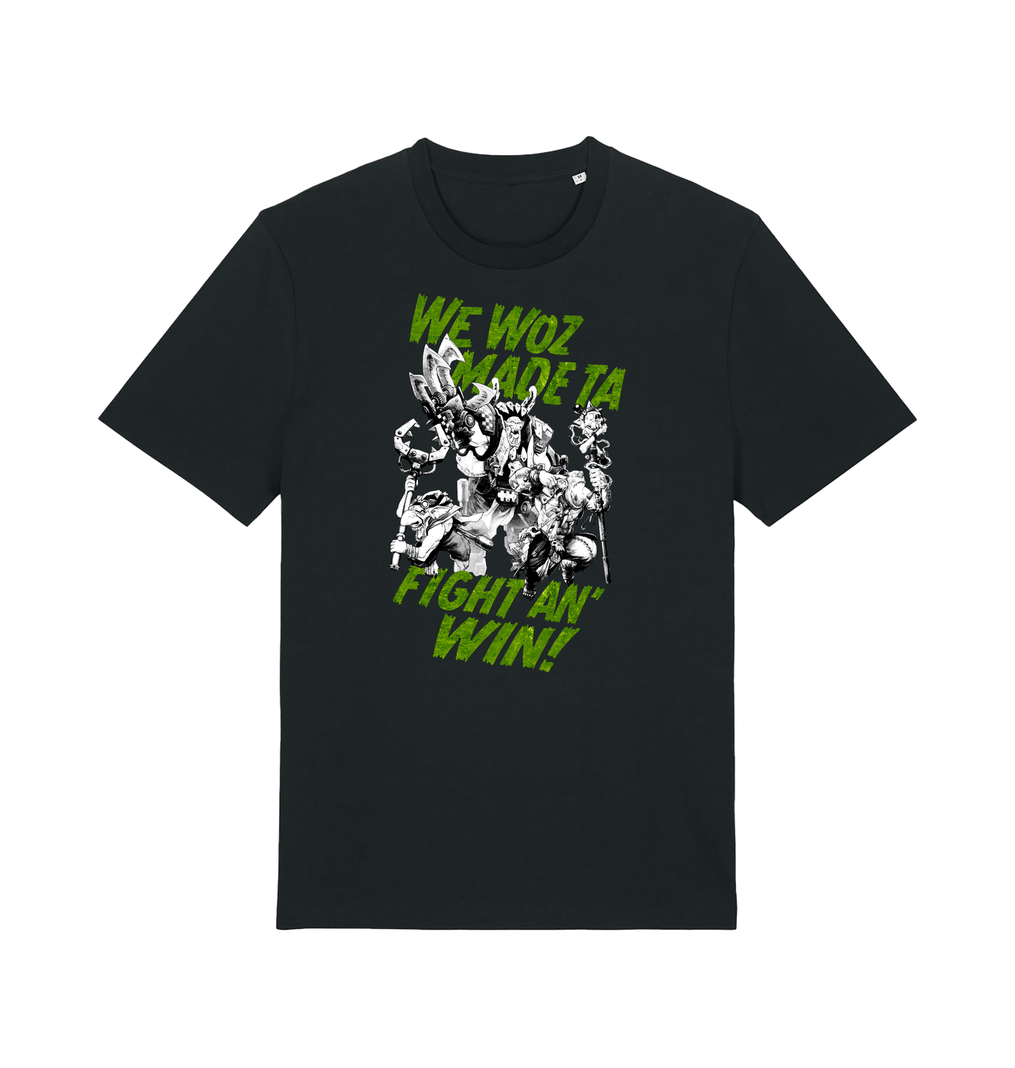 Black Printed T-shirt Front