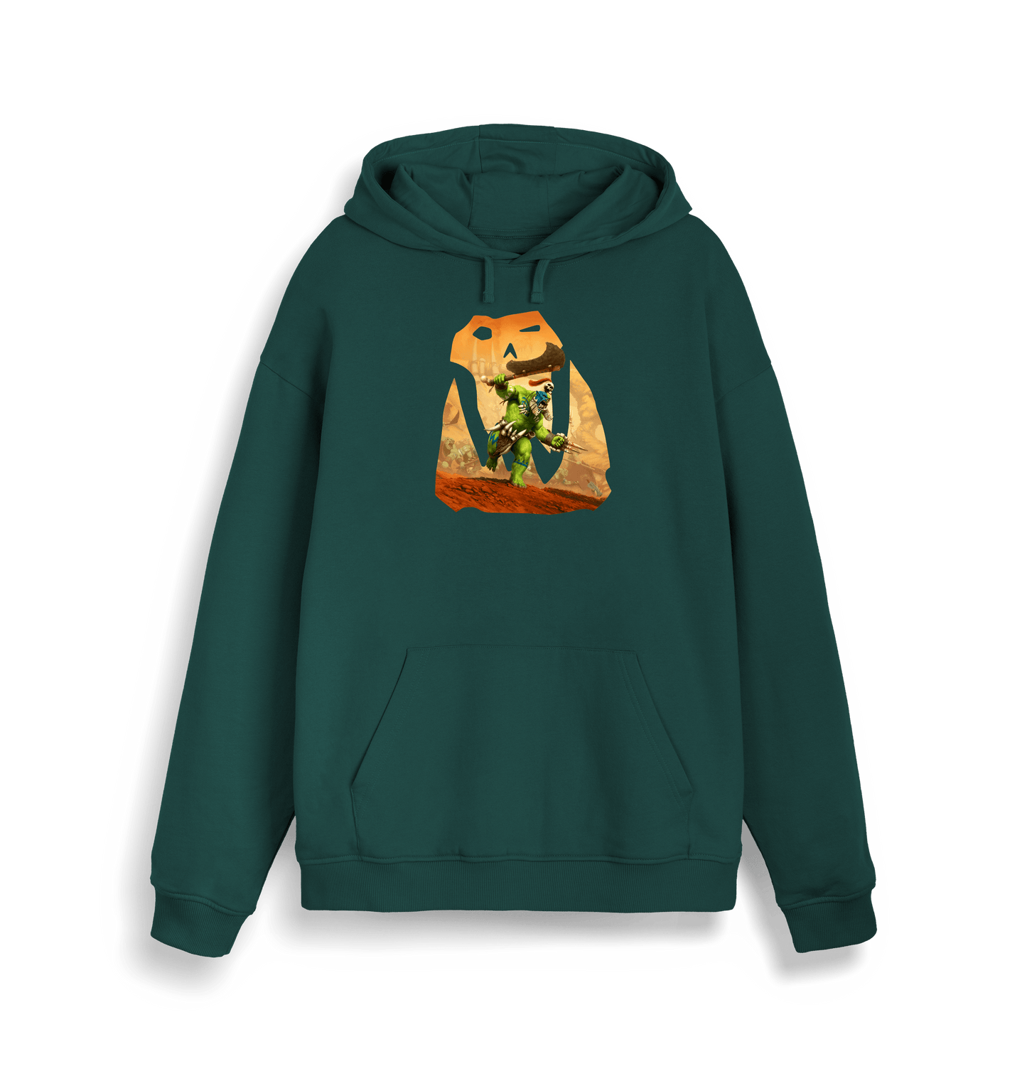 Glazed Green Printed Sweater Front