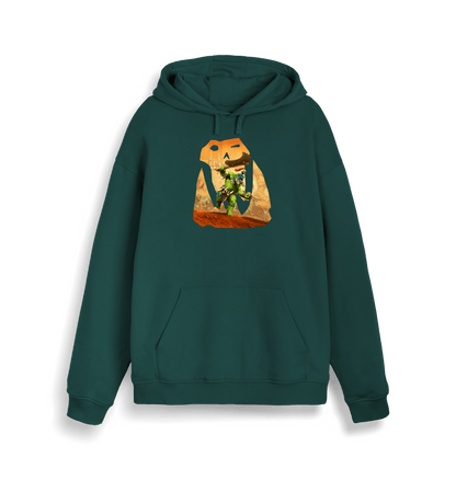 Glazed Green Printed Sweater Front