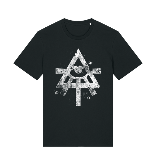 Black Printed T-shirt Front