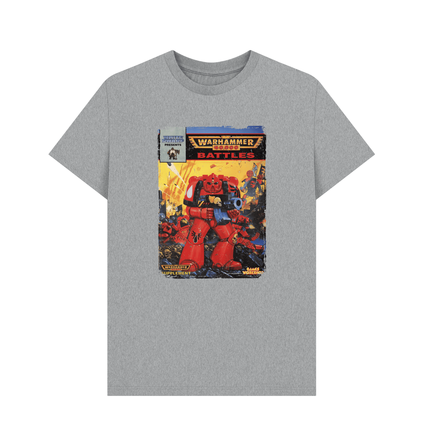 Athletic Grey Warhammer 40,000 2nd Edition: Battles T Shirt