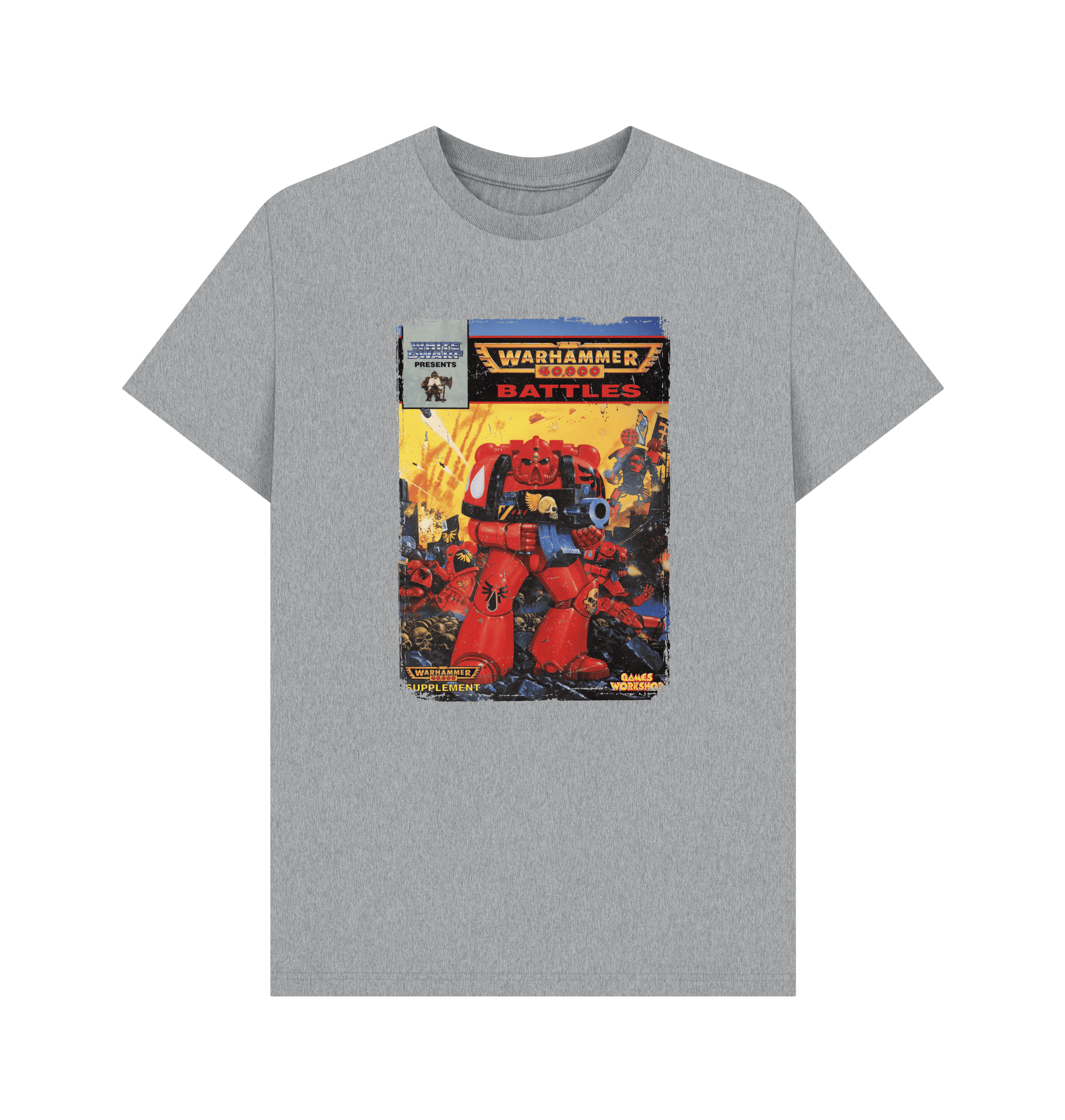 Athletic Grey Warhammer 40,000 2nd Edition: Battles T Shirt