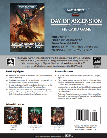 Warhammer 40,000 Roleplay: Day Of Ascension Card Game
