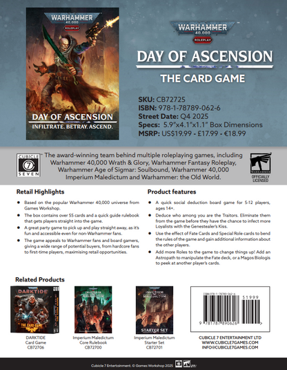 Warhammer 40,000 Roleplay: Day Of Ascension Card Game