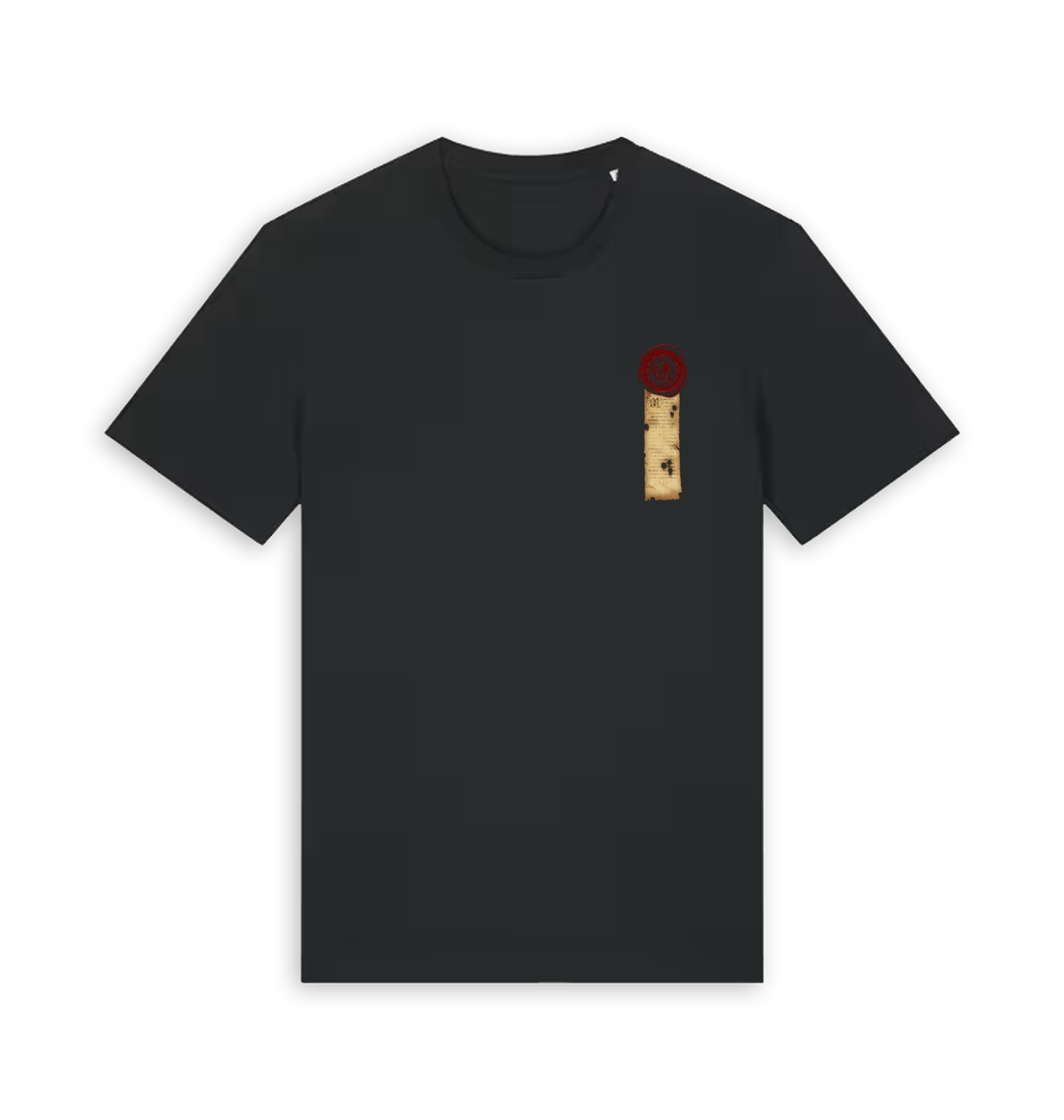 Black Printed T-shirt Front