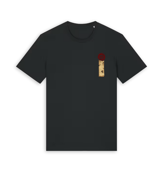 Black Printed T-shirt Front