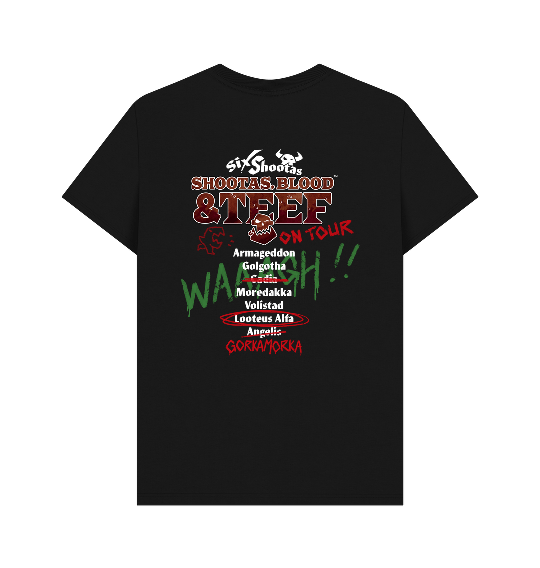 Black Printed T-shirt Back