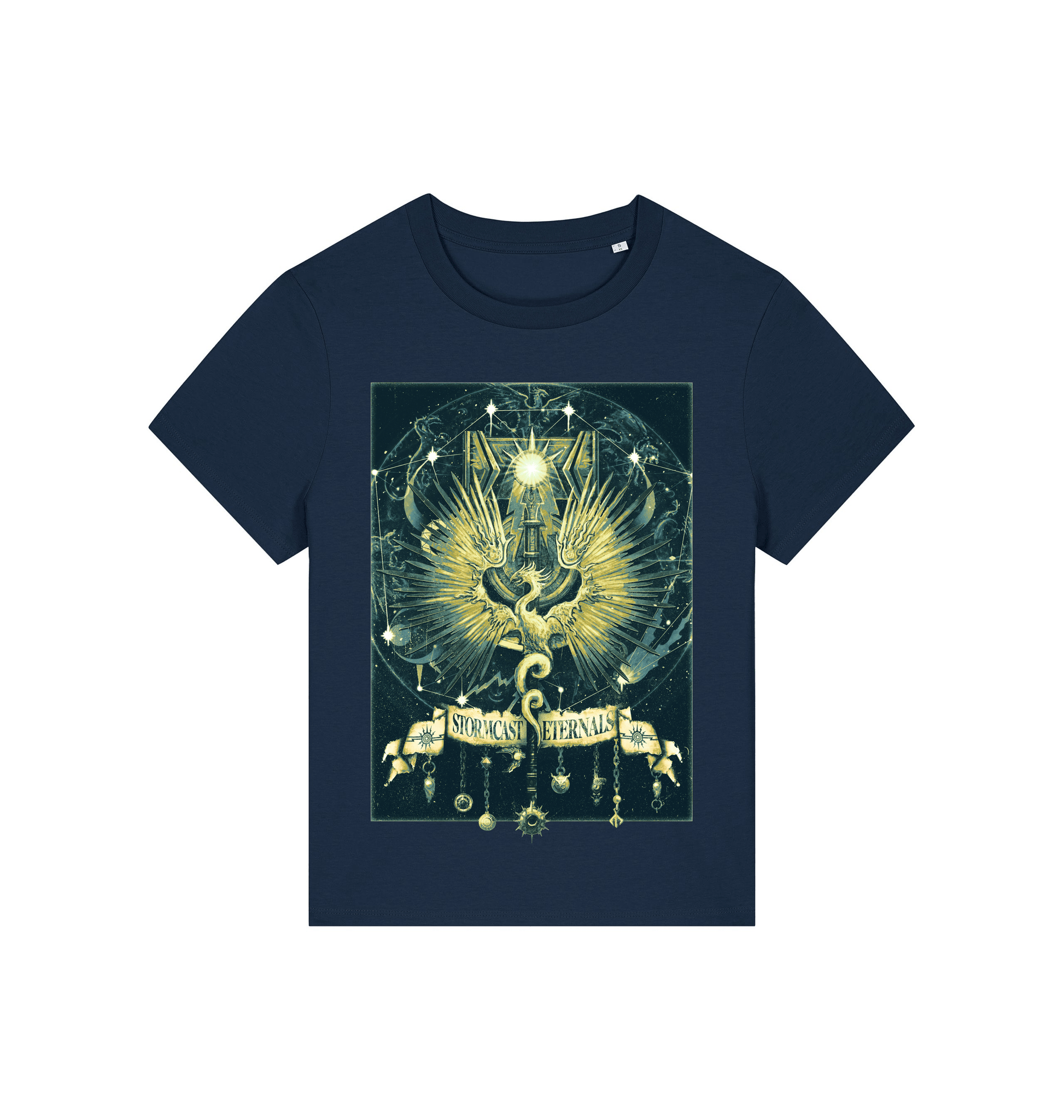 French Navy Printed T-shirt Front