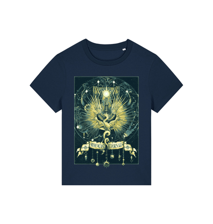 French Navy Printed T-shirt Front