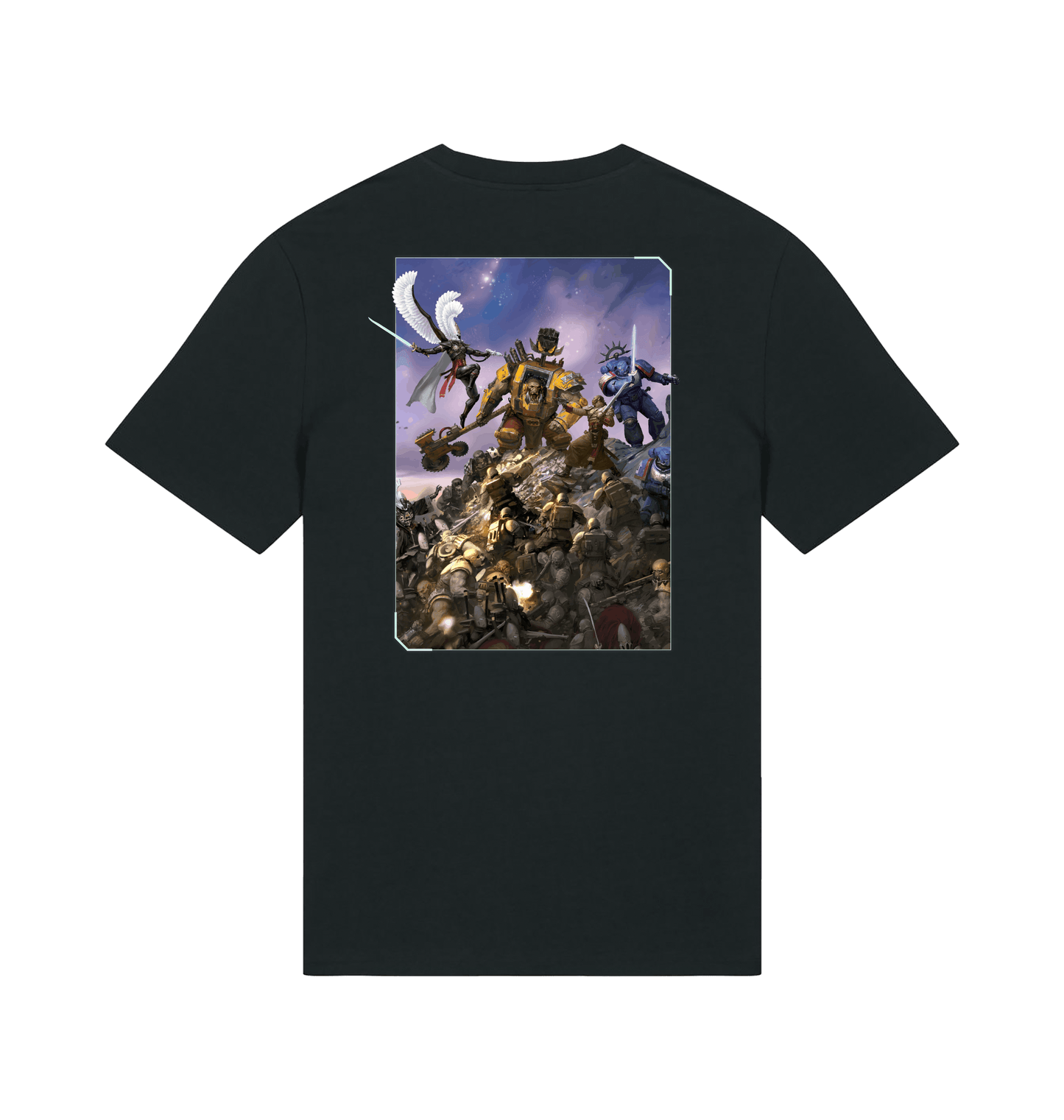 Black Printed T-shirt Back