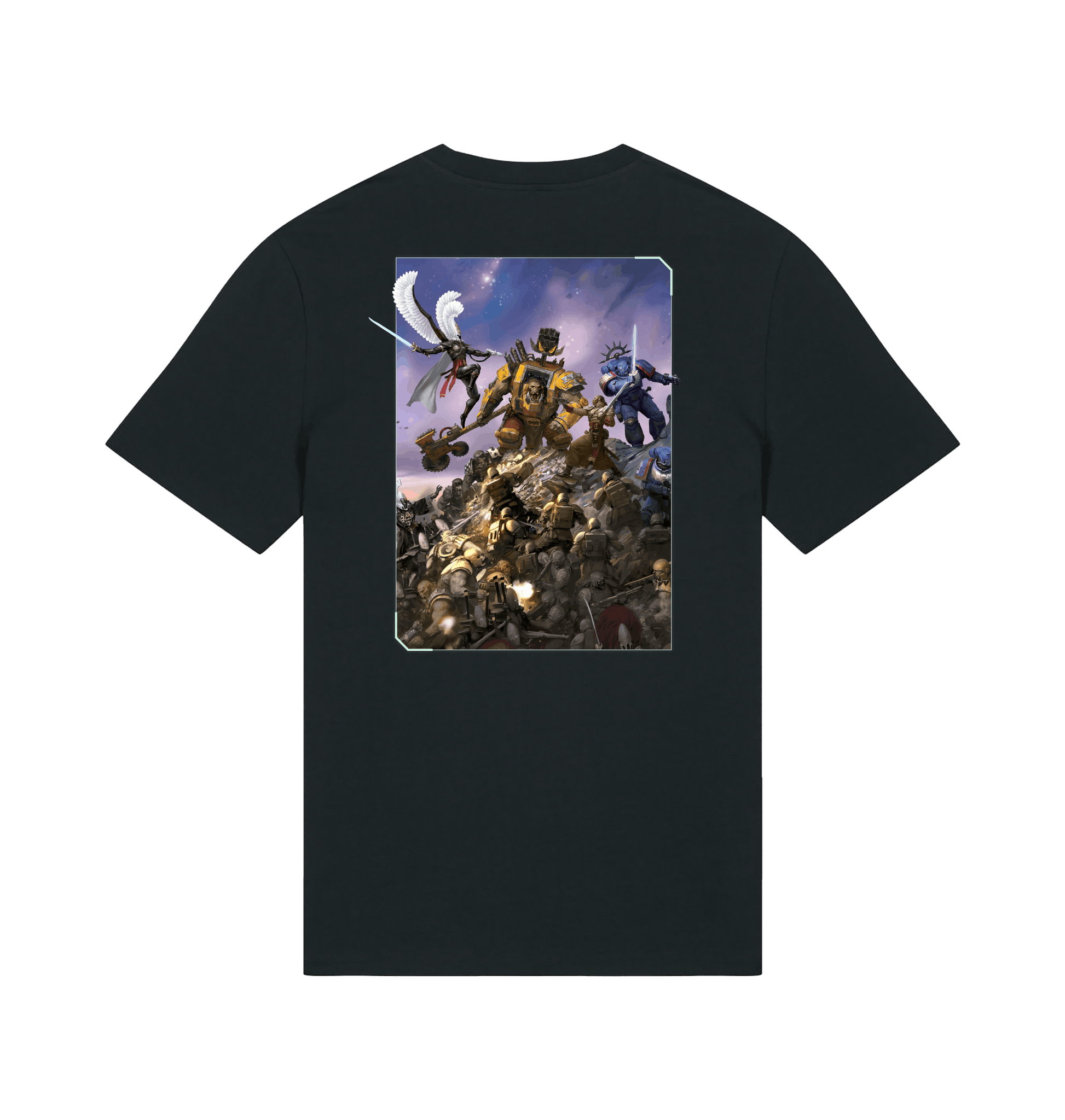 Black Printed T-shirt Back